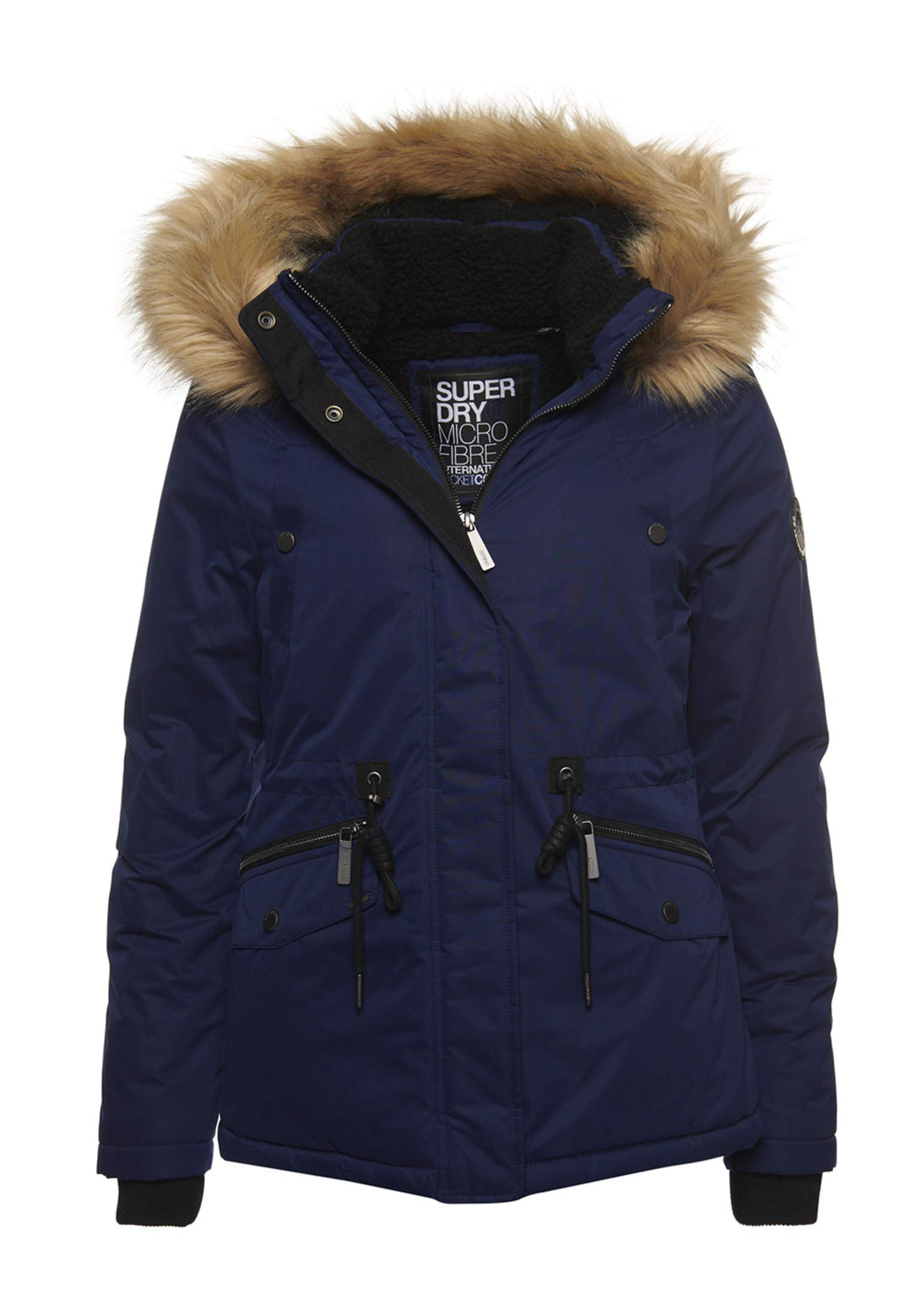 Superdry Damen Alpine Mikrofaserjacke 36 königlich marineblau, 36 königlich marineblau
