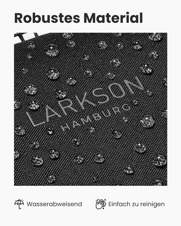 Larkson Hundetransportbox für Kleine Hunde bis 12kg Schwarz - Tjark - Hundetasche fürs Flugzeug - Tr