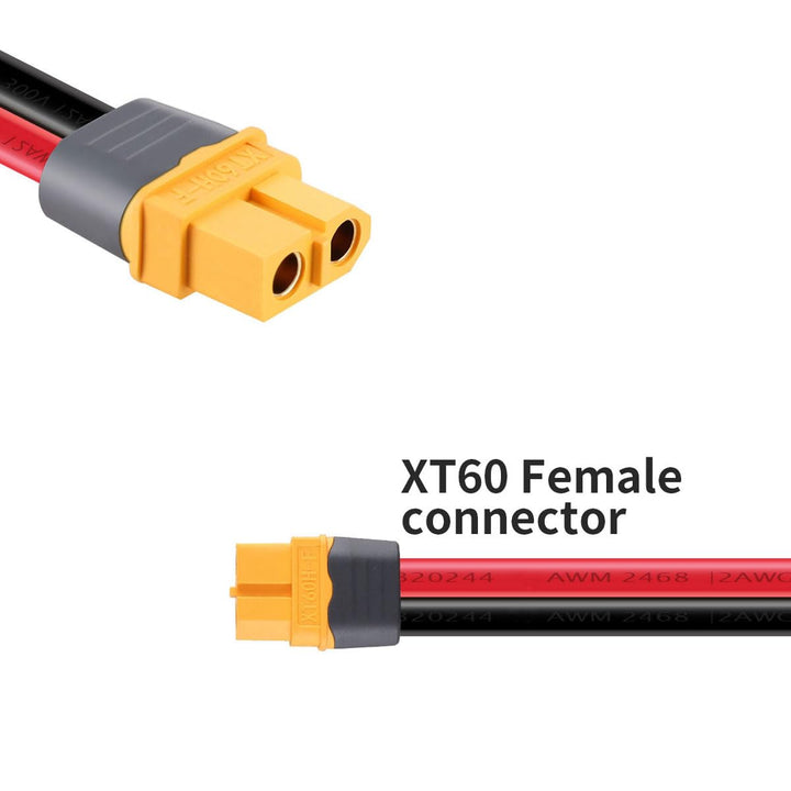 ZkeeShop Solarkabel 10AWG Kabel Solarstecker auf XT60 Adapter 6mm2 Kabel Solar Solarpanel Kompatibel