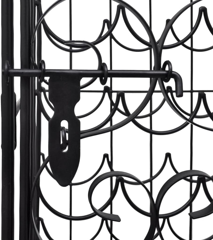 vidaXL Weinregal 35 Flaschen Metall Flaschenregal Flaschenständer Weinschrank 44 x 38 x 100 cm, 44 x