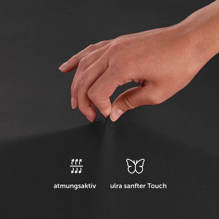 Blumtal® Spannbettlaken aus Microfaser -zertifiziertes Bettlaken - Spannbetttuch/Leintuch - Bettbezu