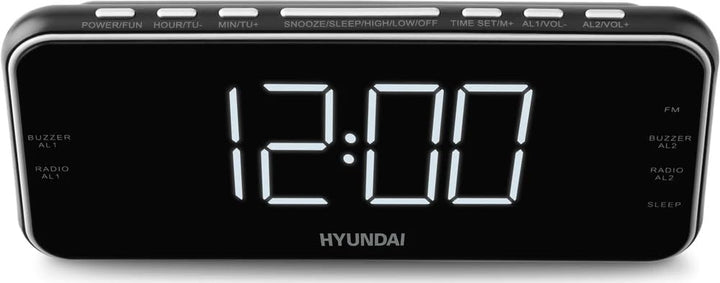 HYUNDAI Radiowecker HYURAC521 I LED Display I Digitaler FM/AM Tuner I Wecker I Radio I Snooze