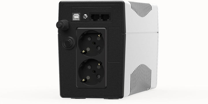 Greencell UPS 850VA 480W PowerProof mit LCD-Display – Modifizierte Sinuswelle, Stromschutz für Gerät