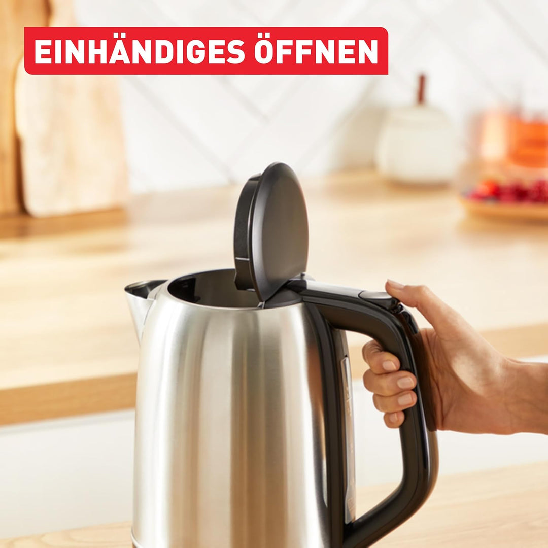 Tefal Subito Wasserkocher, 1,7 Liter Fassungsvermögen für bis zu 7 Tassen, Ein-Tassen-Indikator, ein
