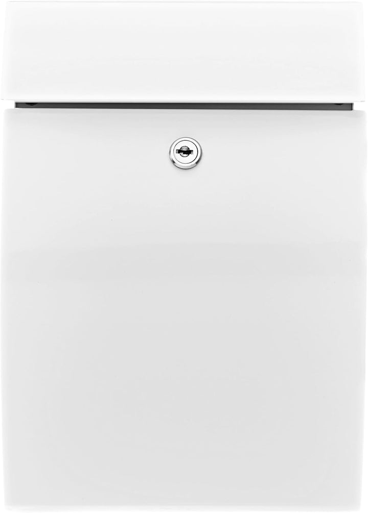 Burg Wächter Briefkasten ohne Zeitungsfach und Namensschild, Verzinkter Stahl, Einwurf-Format DIN B5