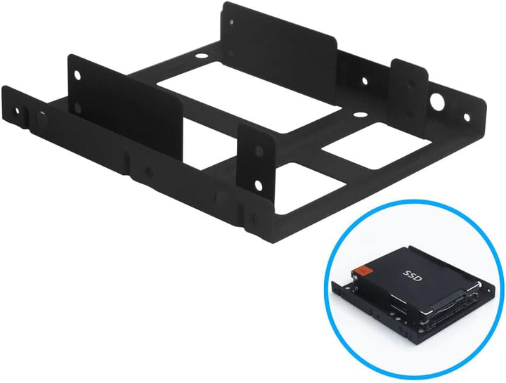 SSD-Metall-Montagehalterungs-Set, 2,5 auf 3,5 Festplattenadapter, kompatibel mit jedem 2,5 auf 3,5 L