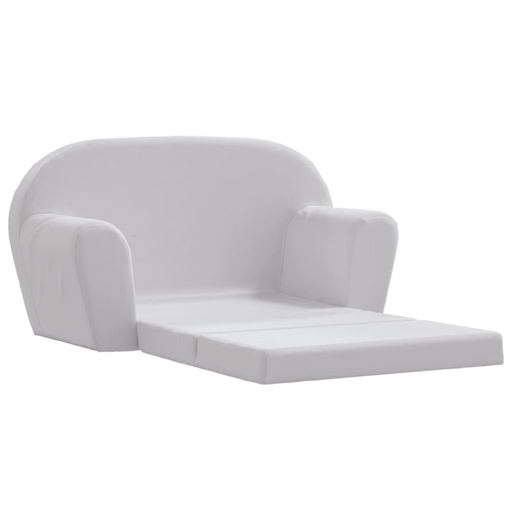 vidaXL Kindersofa mit Bettfunktion Sessel Schlafsofa Lounge Kinderzimmer Grau schlichtes Grau, schli