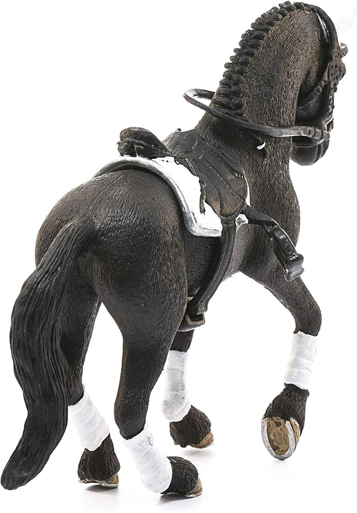 SCHLEICH Horse Club 42457 4-TLG Turnier Reithengst Spielset - Realistische Pferde Figur für Turnierr