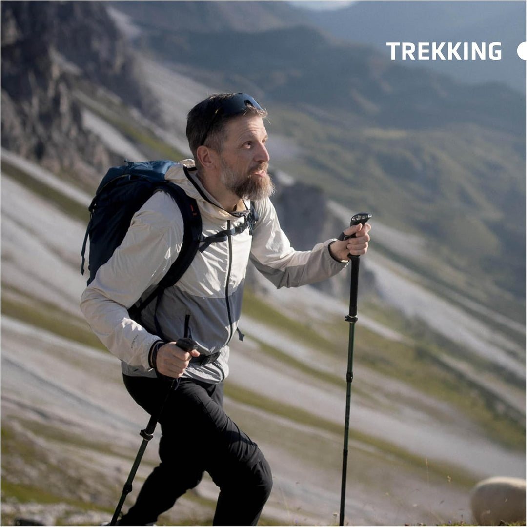 LEKI Wanderstöcke Manaslu Pro Damen &amp; Herren | Gummipuffer inklusive