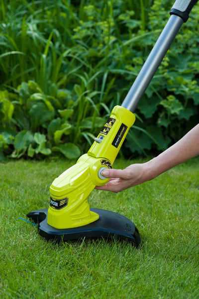 RYOBI 18 V ONE+ Akku-Laubgebläse OBL1820S & 18 V ONE+ Akku-Rasentrimmer OLT1832 (Schnittbreite 25-30