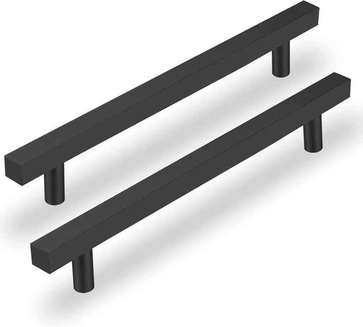 LONTAN 15 Stück Griffe für Küchenschränke Schwarz Schrankgriffe Schwarz 128mm lochabstand Küchengrif