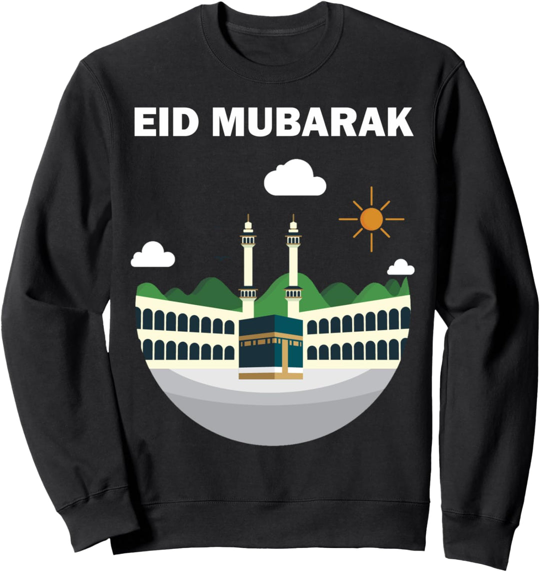 Happy Eid Mubarak 2021 Al-Fitr Al-Adha Hajj Mabroor Kaaba Sweatshirt