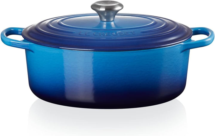 Le Creuset Signature Gusseisen-Bräter mit Deckel, Ø 27 cm, Oval, Für alle Herdarten und Induktion ge