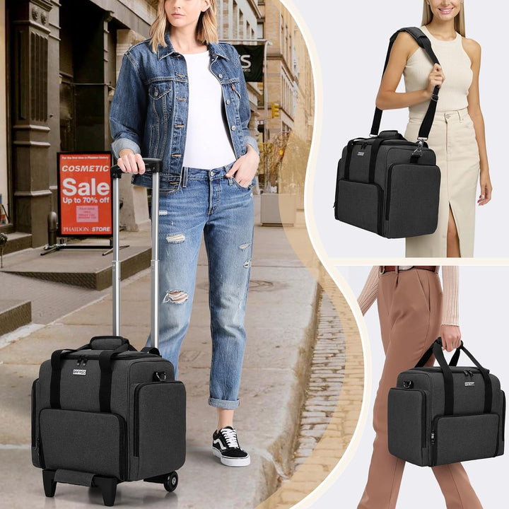 BAFASO Kosmetikkoffer Trolley, Make up Koffer Gross, Schminkkoffer Damen mit Rollen, Abnehmbar Kosme