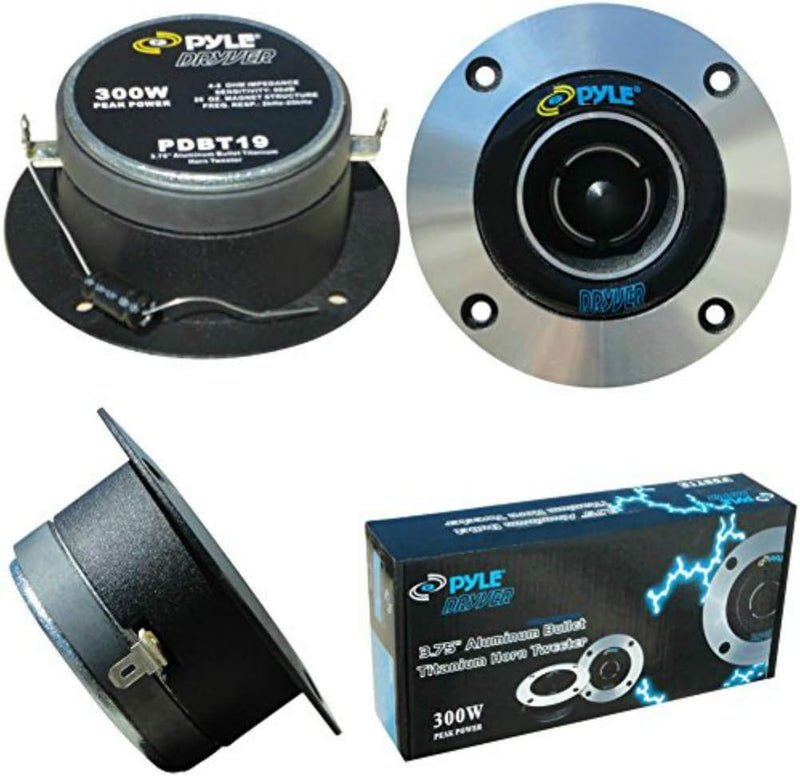 PAAR VON TWEETER PYLE PDBT19 VON 300 WATT RMS IST 600 WATT MAX VON 10,00 CM DI DIAMETER 4" UND 98 DB