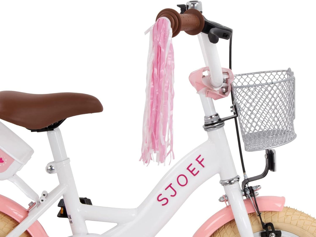 SJOEF Dolly Kinderfahrrad 12 Zoll | Kinder Fahrrad für Mädchen/Jugend | Ab 2-7 Jahren | 12-18 Zoll |