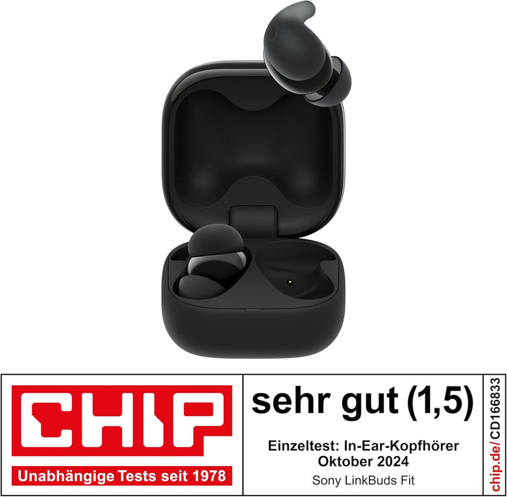 Sony LinkBuds Fit - Kabellose Noise Cancelling Bluetooth Earbuds - Komfortabel, leicht, Hi-Res-Sound