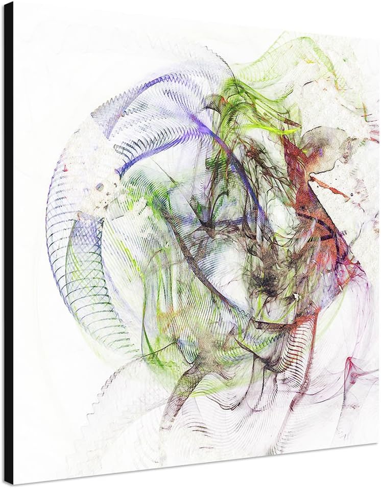 Paul Sinus Art Bild auf Leinwand Abstrakt371_60x60cm Abstraktes Motiv - Schicksal mit Hoffnung - qua