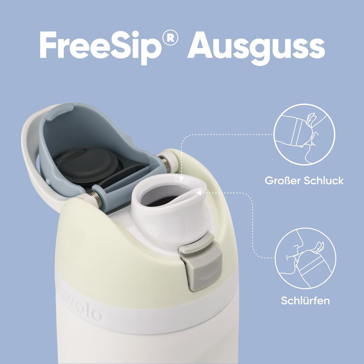 Owala FreeSip Isolierte Edelstahl Trinkflasche mit Strohhalm, 710 ml – BPA-frei, optimal für Sport,