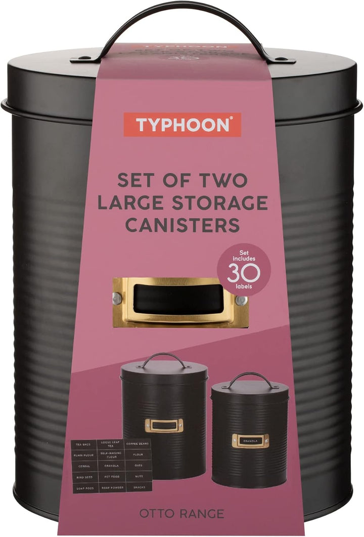 Typhoon Otto Vorratsbehälter 2er-Set | Luftdichte Aufbewahrungsbox 3,5L & 2,4L Füllmenge | Legierter