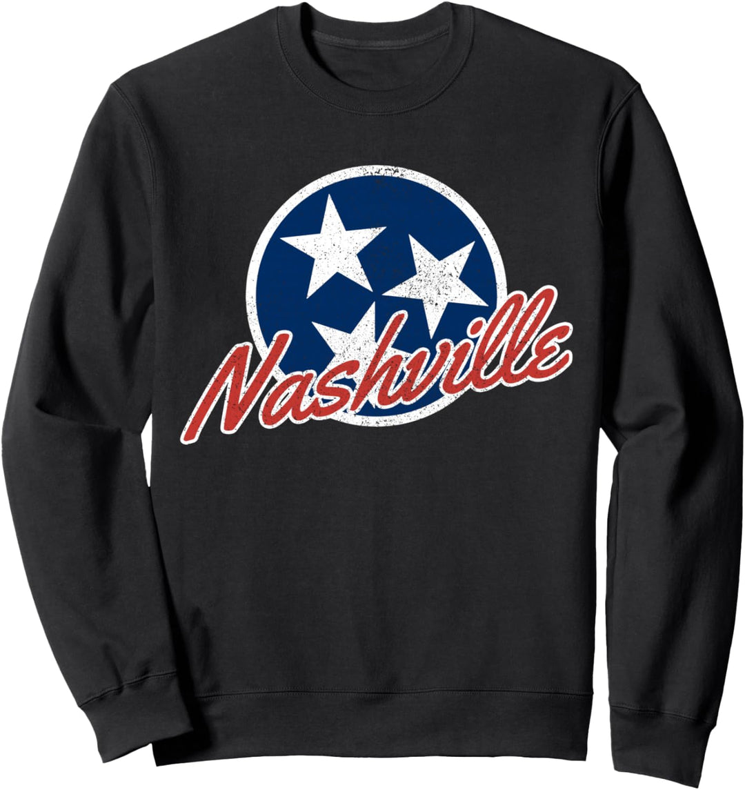 Nashville Tennessee Flagge Stars Country Music City Geschenk Sweatshirt