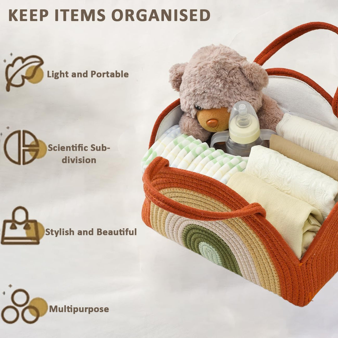 Baby Windel Caddy Organizer, Windel Organizer, Tragbarer Wickelorganizer, Wickelorganizer mit wechse
