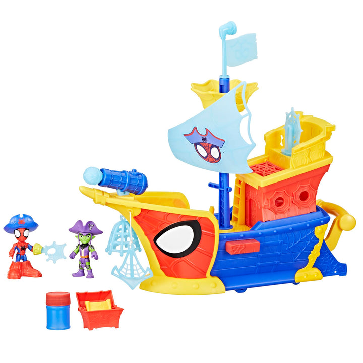 Spidey and his Amazing Friends SAF WEBS AHOY Bubble Ship Piratenschiff, Piratenschiff