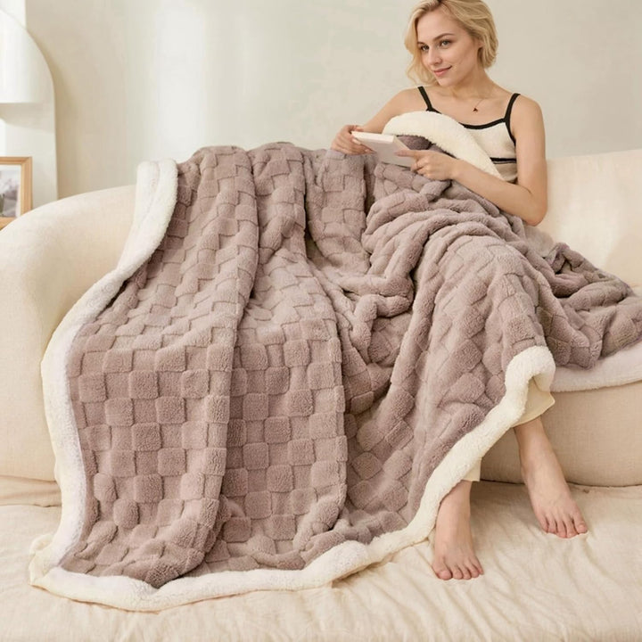 Gracelife Decke für Damen, Sherpa-Überwurfdecke für Couch, Flanell, gemütlich, weiche Decke für Bett