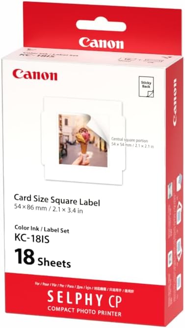 Canon 7429b001 Etiketten 54 x 86 mm weiss