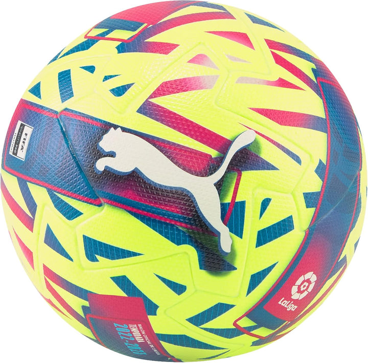 PUMA Orbita Laliga 1 (FIFA Quality Pro) Wp Matchbälle 5 Lemon Tonic-Rote Beete Lila-Blau Atoll, 5 Le