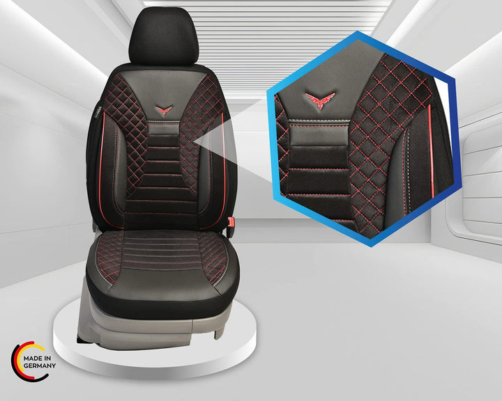 BREMER SITZBEZÜGE Mass Auto Schonbezüge kompatibel mit Jeep Grand Cherokee WK2 FL Fahrer & Beifahrer