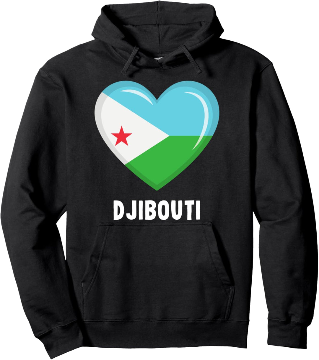 Dschibuti Flagge Hoodie | Dschibuti Pullover Hoodie