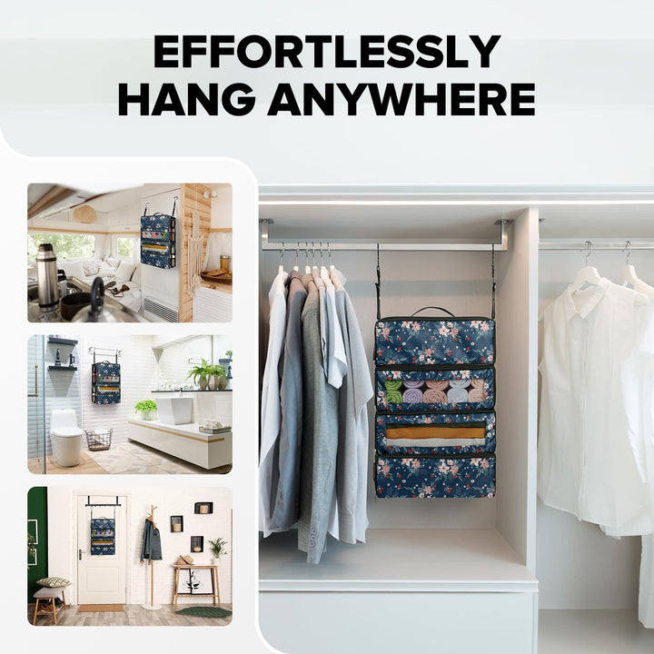 Koffer-Organizer, Reisegepäck-Organizer, Hängeregale, Packwürfel, Schrank, zusammenklappbar, tragbar