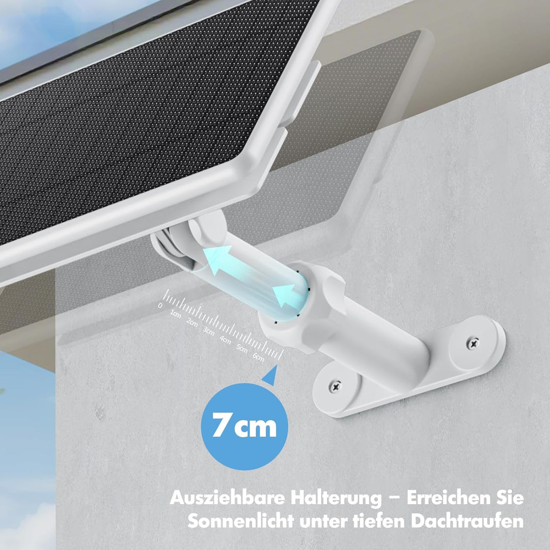 eufy 5W Solarpanel für Kamera kompatibel mit Eufycam 2C S220 E30 S330 4M Kabel 5V IP65 Wasserdicht f
