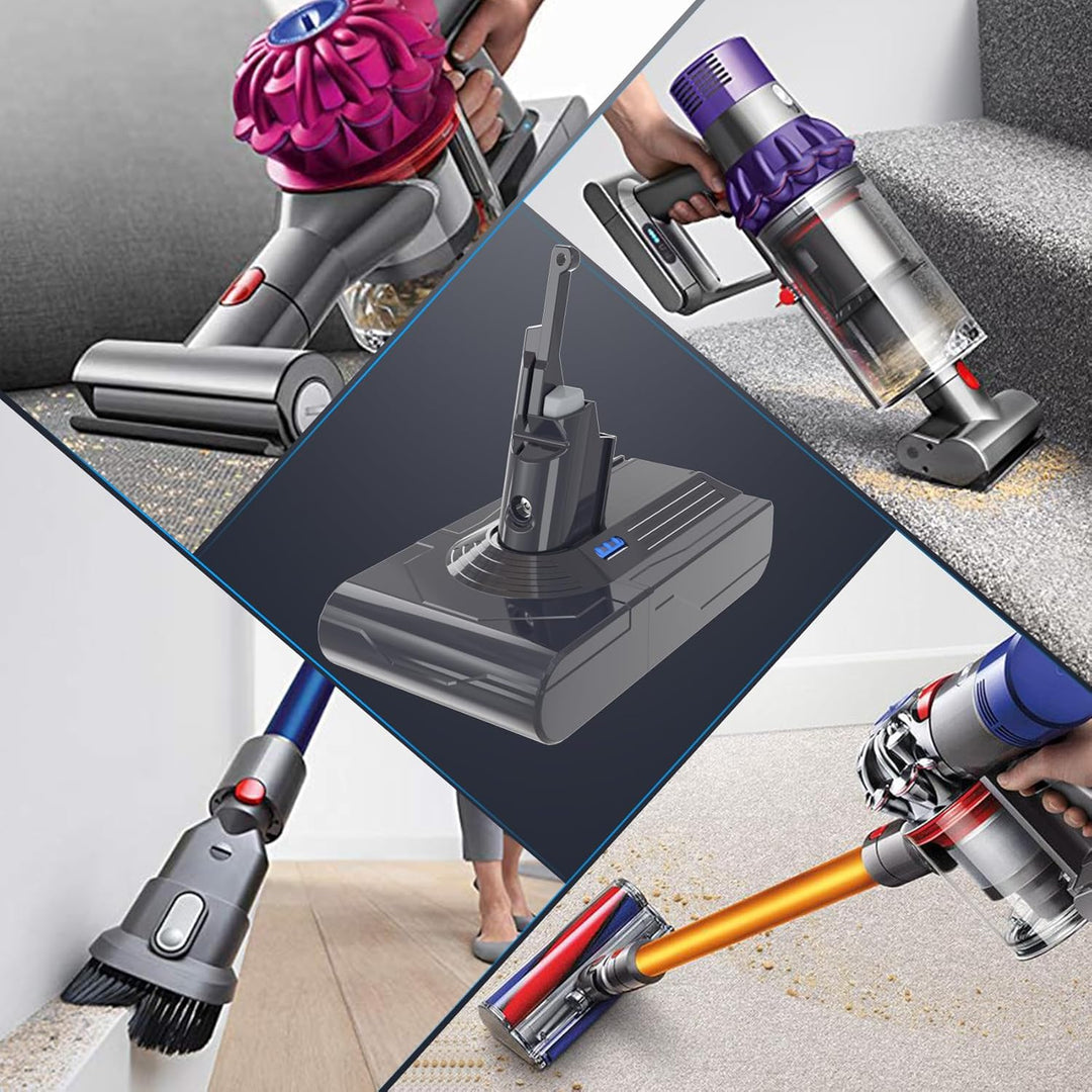 REACELL V8 Akku 21.6V 4500mAh SV10 Ersatzakku für Dyson V8 Animal Absolute Pro Motorhead Fluffy Slim