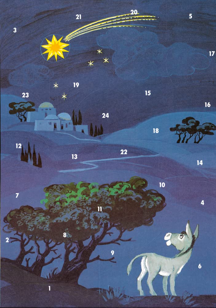 Wie Aaron nach Betlehem kam: Fensterbild-Adventskalender mit Begleitheft: Fensterbild-Adventskalende