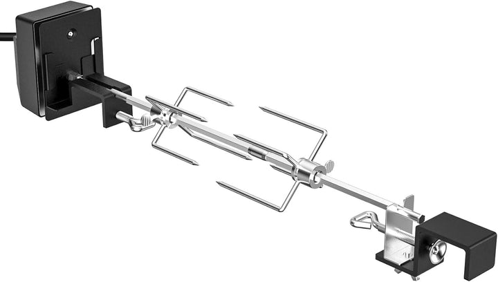 Onlyfire Grillspiess Set aus Edelstahl Drehspiess mit Elektromotor, Kompatibel für Large XLarge BGE,