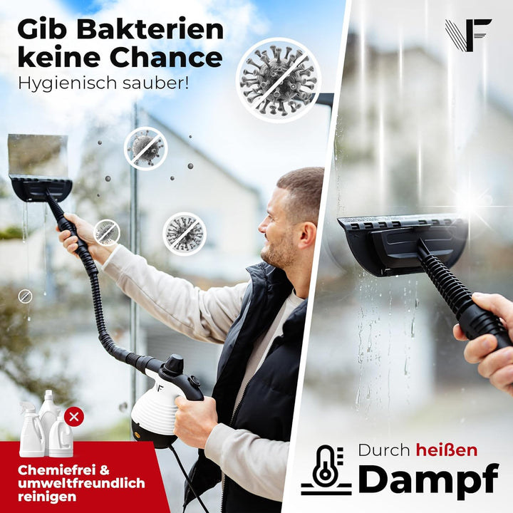 Neighbour's Friend® Dampfreiniger Neues Modell 2er Set – Leistungsstarker Hand Steam Cleaner, 3,5 Ba