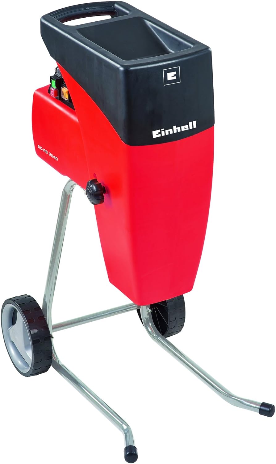 Einhell Elektro-Leisehäcksler GC-RS 2540 (Schneidwalze, Drehrichtungsumschalter, grosse Trichteröffn