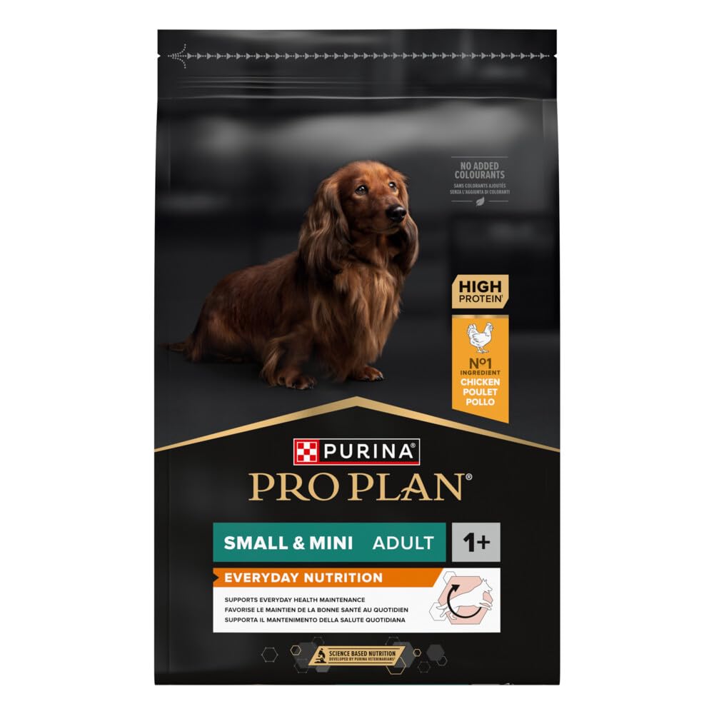 Pro Plan Purina Hund Klein &amp; Mini Adult Reis Reich an Hähnchen Trockenfutter - 7kg Huhn 7 kg (1er Pa