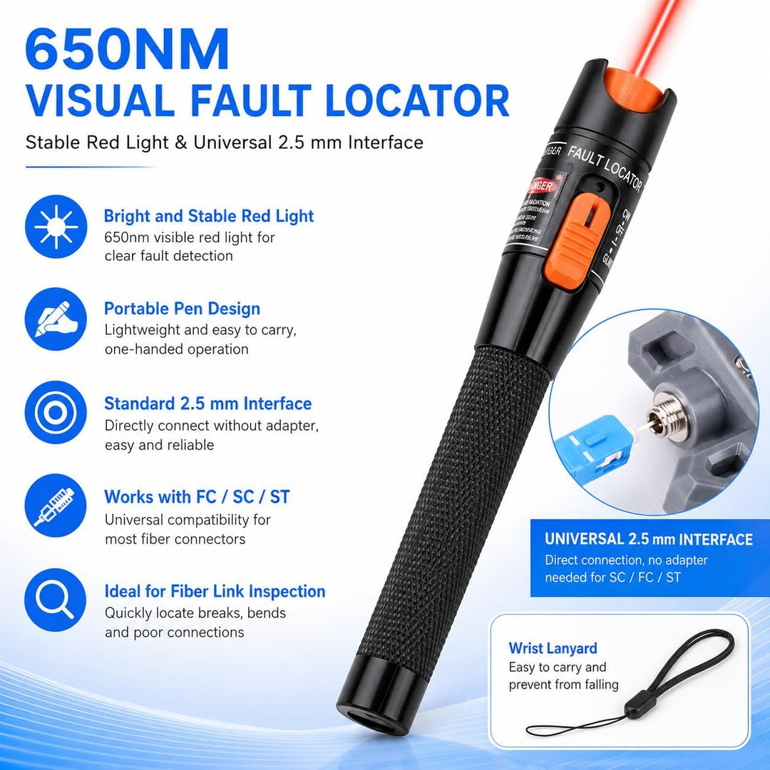 Glasfaser Werkzeug Set, 15 in 1 FTTH Tool kit FTTH Glasfaser Tool Kit Faseroptik FTTH Tool Kit Faser