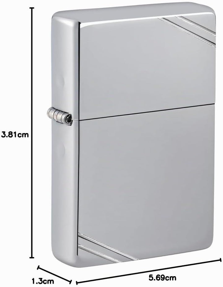 Zippo 260 24095 Hexagon Design Benzinfeuerzeug, Messing, Chrome High Polished, Chrome High Polished