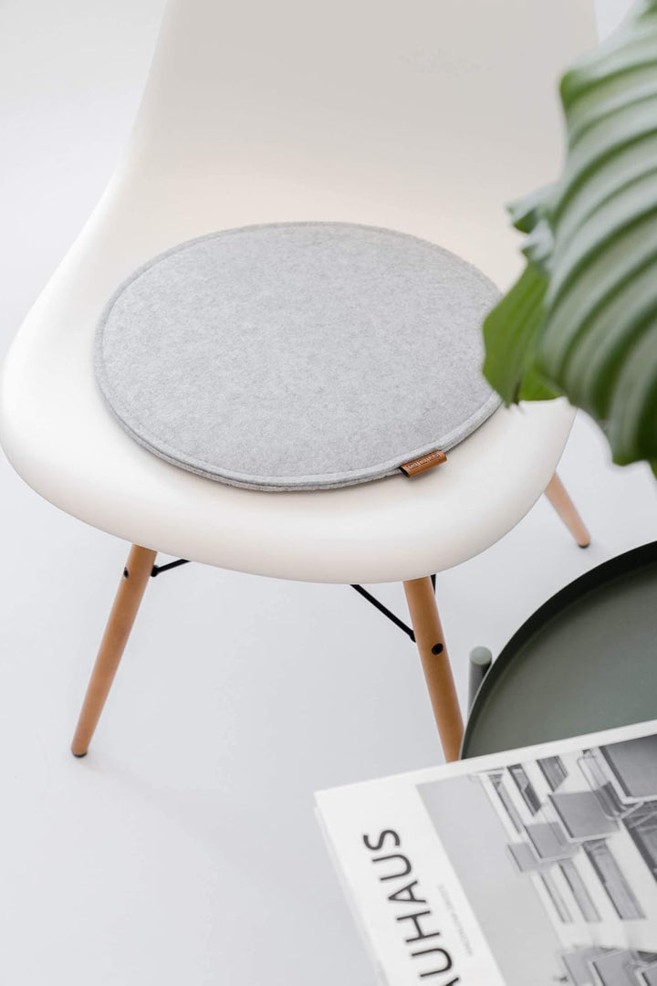 Miqio Design Sitzkissen Rund aus Filz mit Antirutschnoppen | Nachhaltig aus recycelten PET Flaschen