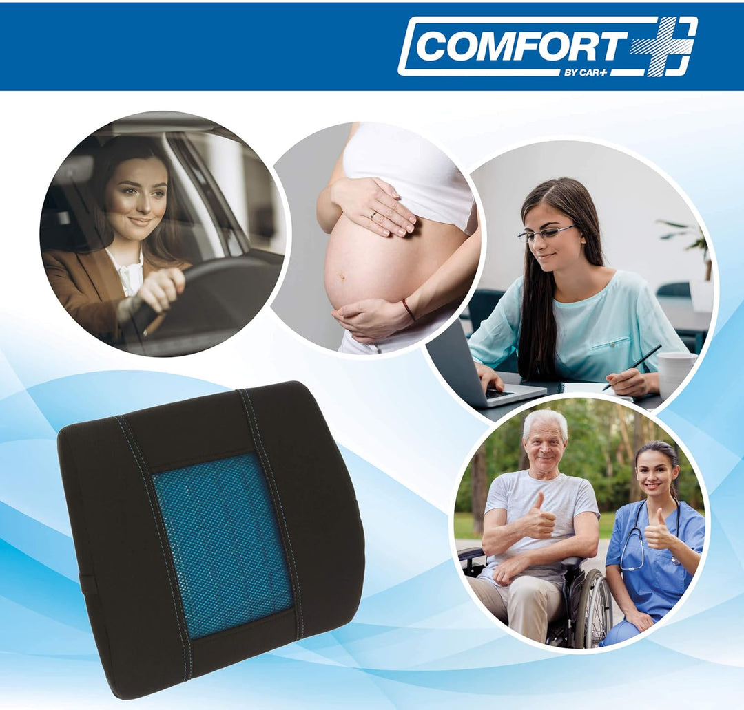 Lendenkissen für Autositz, viskoelastisch, mit Gel, für Auto, Büro oder Jede Art von Sitz
