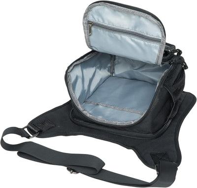 KAUKKO Canvas - Brusttasche für Damen und Herren - Umhängetasche Schwarz- Fh03-3, Schwarz- Fh03-3