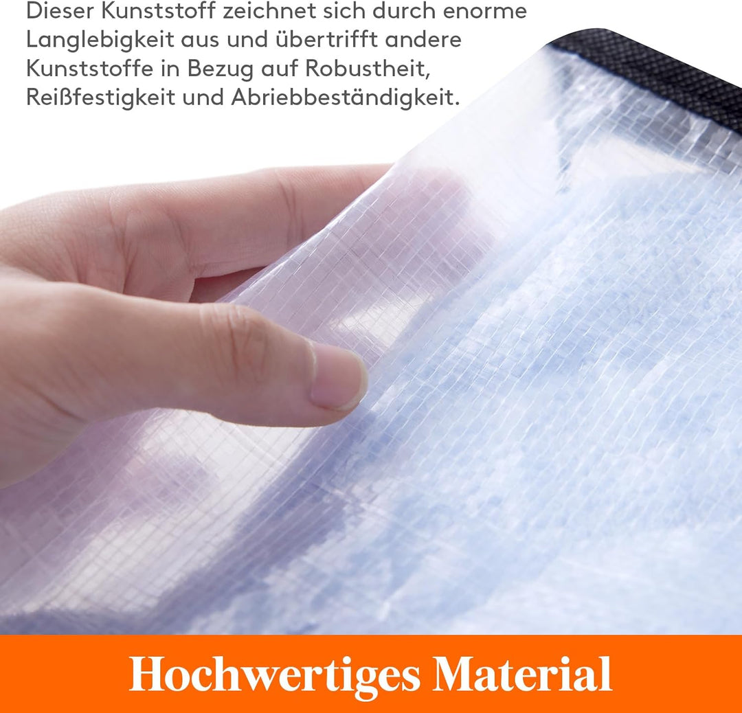 Lifewit 2 Stück Transparente Plastik Aufbewahrungstasche, 60L Kleideraufbewahrung Kleiderschrank Auf