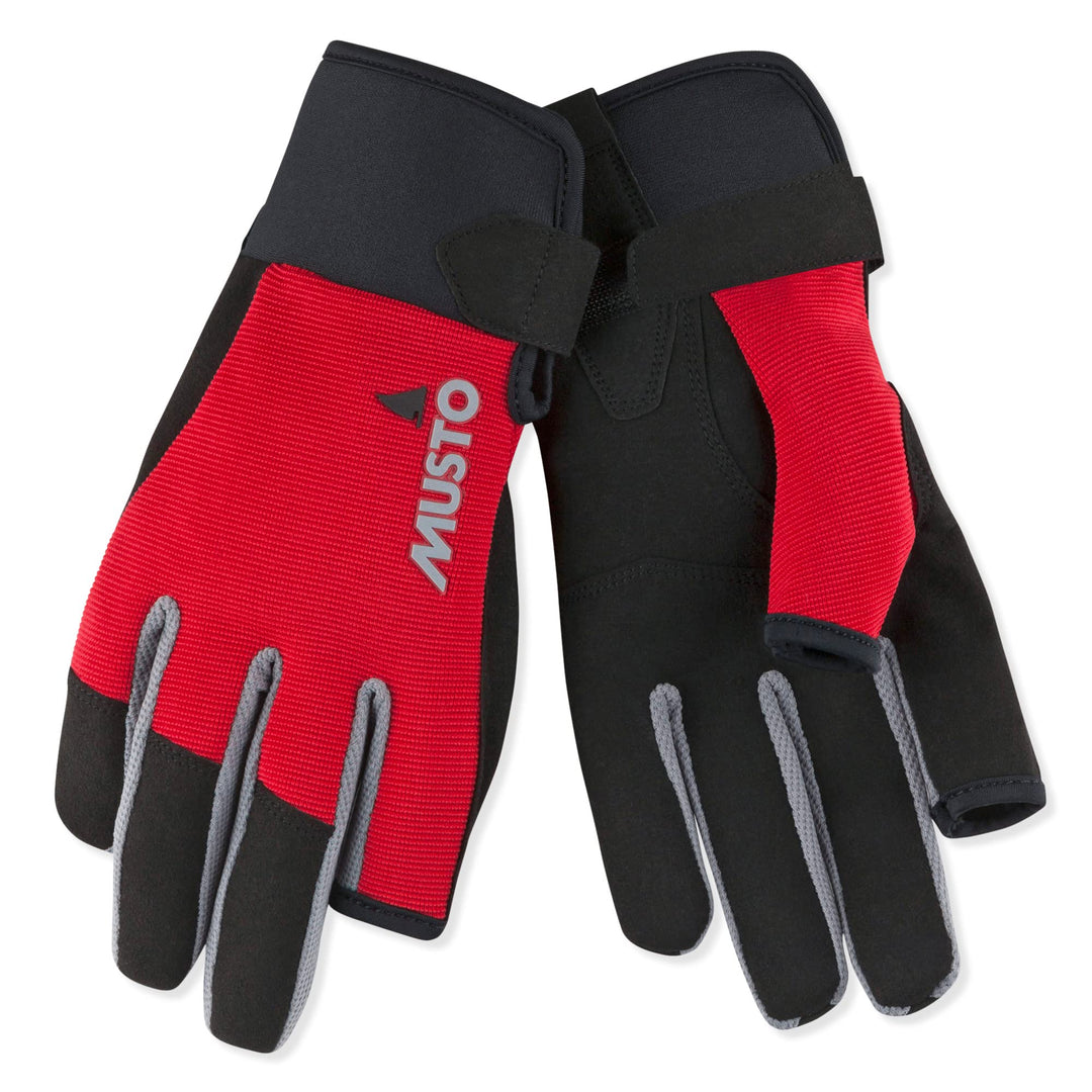 Musto Unisex Essential Sailing Long Finger Glove XS rot, XS rot