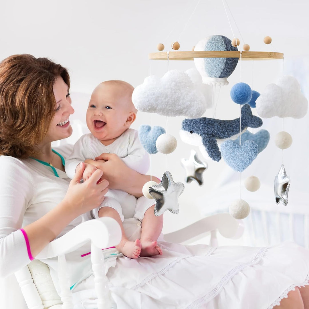 Wal Meerestiere Mobile Baby, Babybett Windspiel, Baby Mobiles, Bettglocke Babyzimmer Decor, Kinderbe