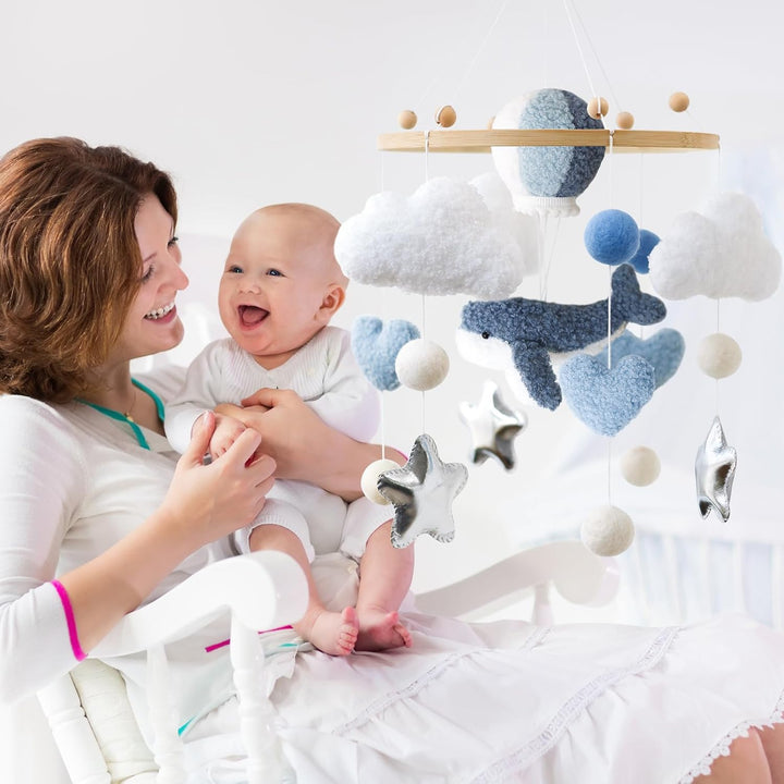 Wal Meerestiere Mobile Baby, Babybett Windspiel, Baby Mobiles, Bettglocke Babyzimmer Decor, Kinderbe