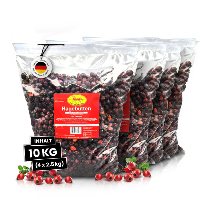 Horse-Direkt Hagebutten Ganze Früchte (Getrocknet) 10 kg – Mit Viel Vitamin C Für Pferde, Ponys, Nag